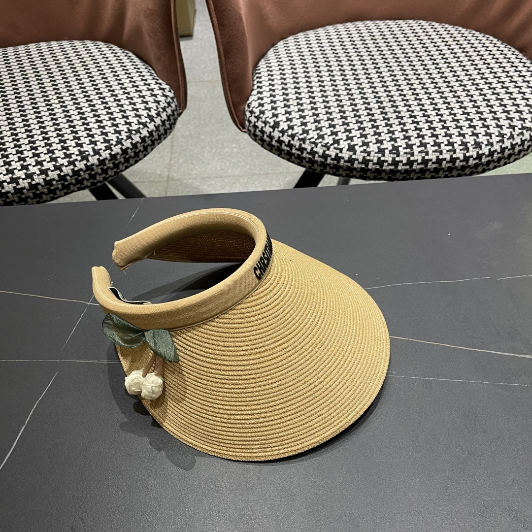  迪奥Dior新款日系蝴蝶结空顶帽女春夏出游遮阳防晒帽大
帽檐显脸小太阳盆帽