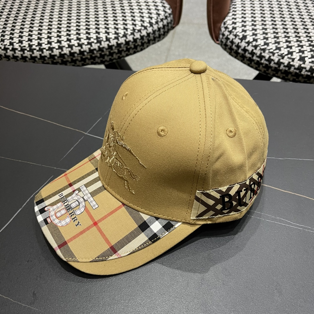 【巴宝莉BURBERRY】☄️2025官网同步上线🎊 韩版新款英伦风定制款11原单品质 男女通用棒球帽 