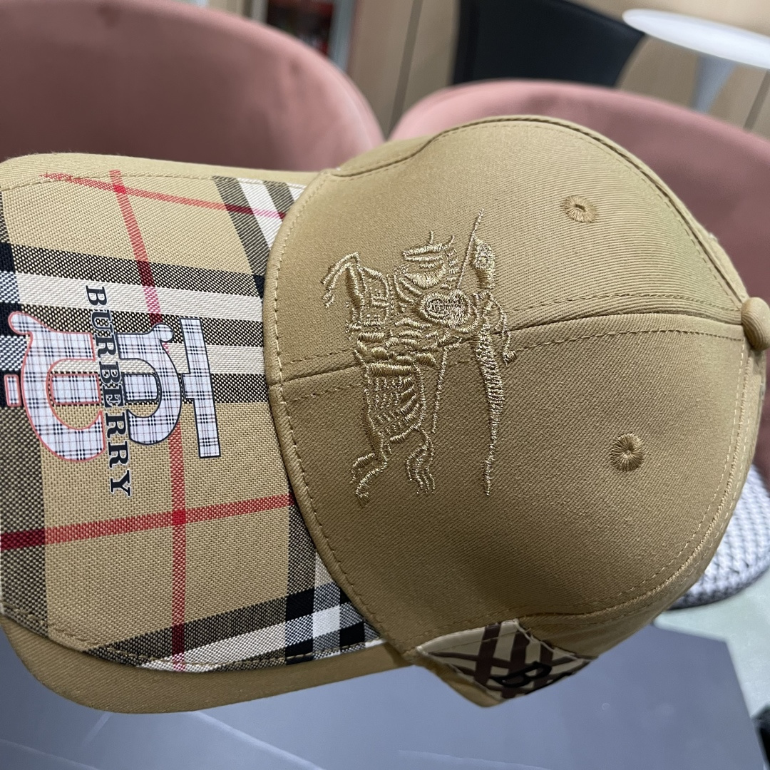 【巴宝莉BURBERRY】☄️2025官网同步上线🎊 韩版新款英伦风定制款11原单品质 男女通用棒球帽 