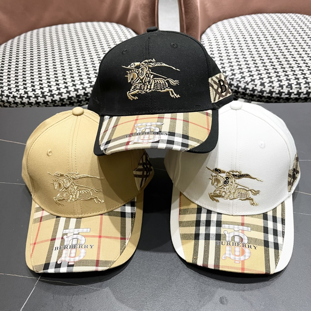 【巴宝莉BURBERRY】☄️2025官网同步上线🎊 韩版新款英伦风定制款11原单品质 男女通用棒球帽 