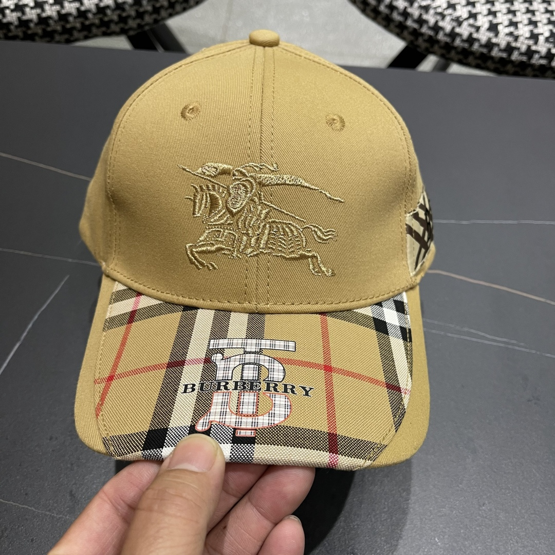 【巴宝莉BURBERRY】☄️2025官网同步上线🎊 韩版新款英伦风定制款11原单品质 男女通用棒球帽 