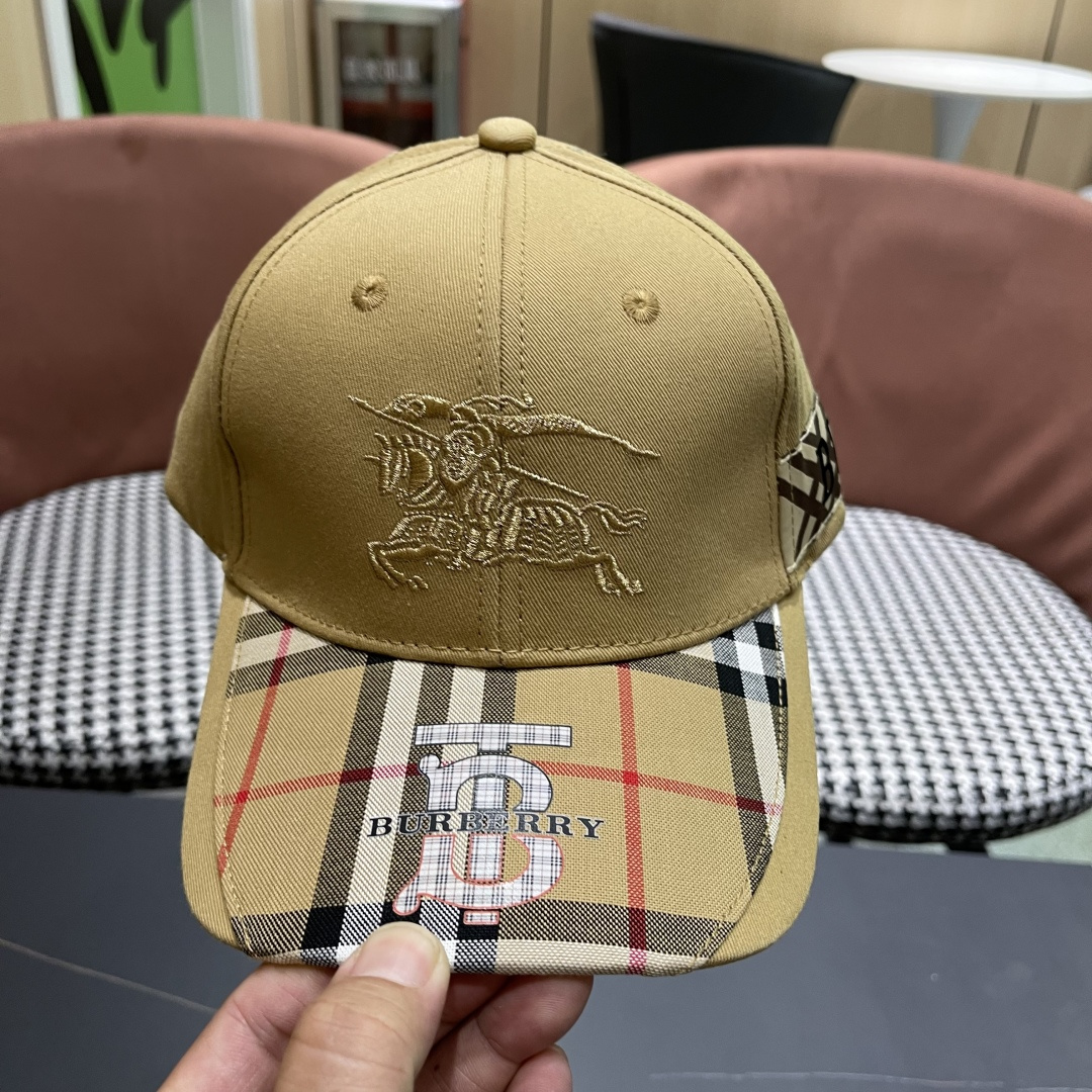 【巴宝莉BURBERRY】☄️2025官网同步上线🎊 韩版新款英伦风定制款11原单品质 男女通用棒球帽 