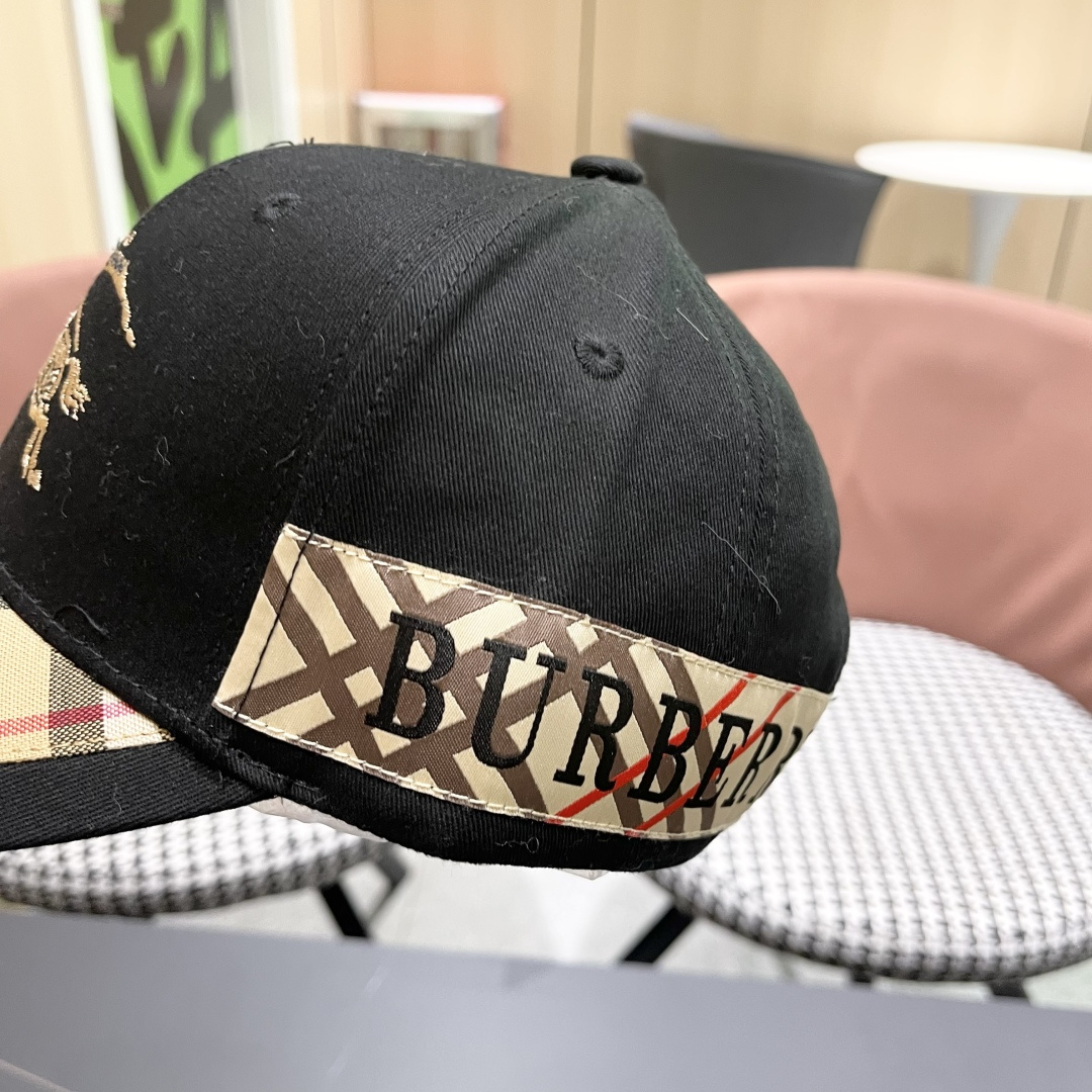 【巴宝莉BURBERRY】☄️2025官网同步上线🎊 韩版新款英伦风定制款11原单品质 男女通用棒球帽 