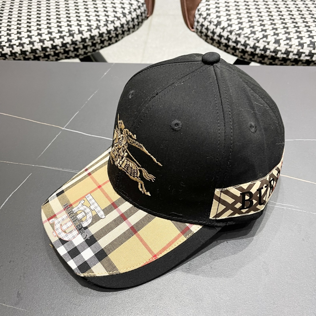 【巴宝莉BURBERRY】☄️2025官网同步上线🎊 韩版新款英伦风定制款11原单品质 男女通用棒球帽 