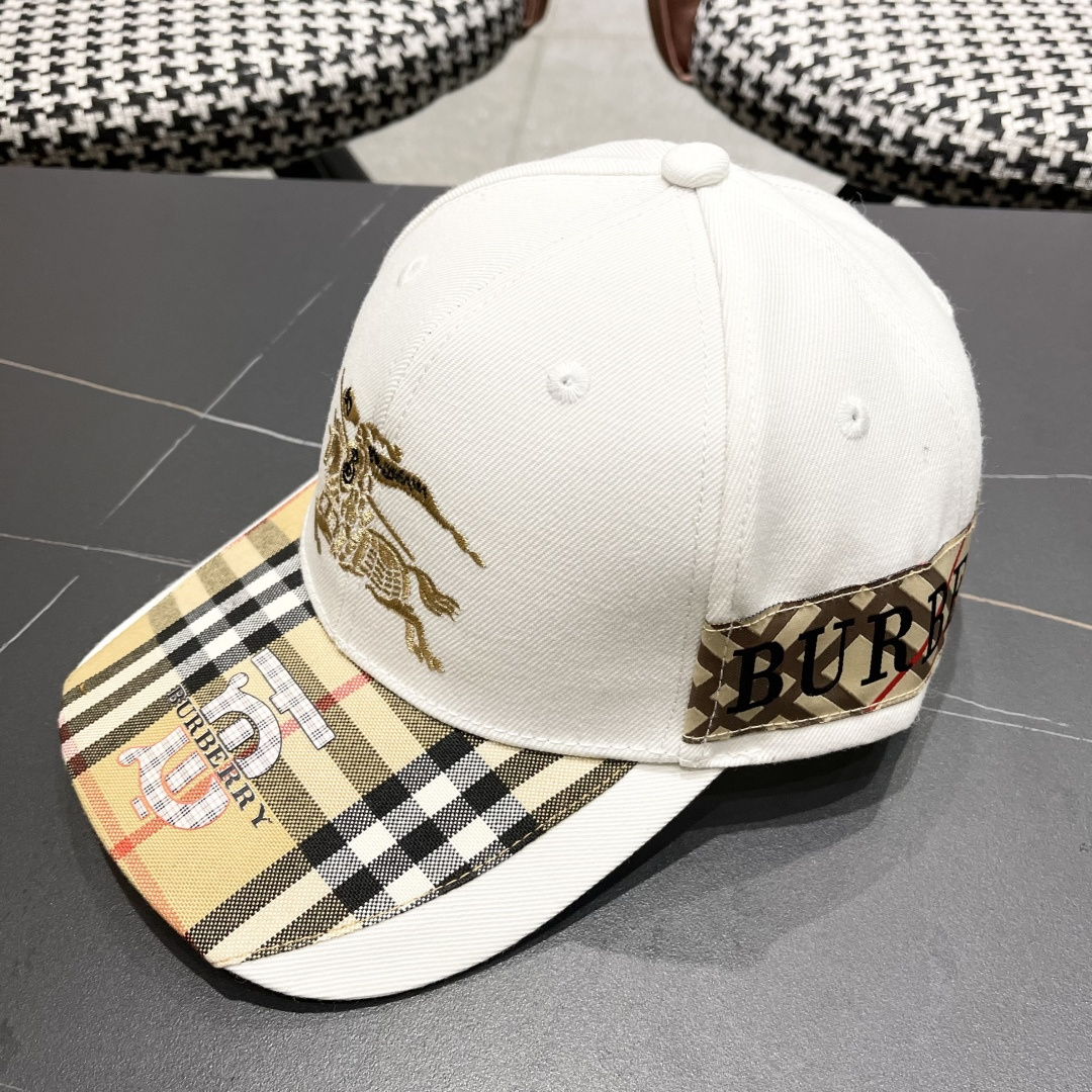 【巴宝莉BURBERRY】☄️2025官网同步上线🎊 韩版新款英伦风定制款11原单品质 男女通用棒球帽 