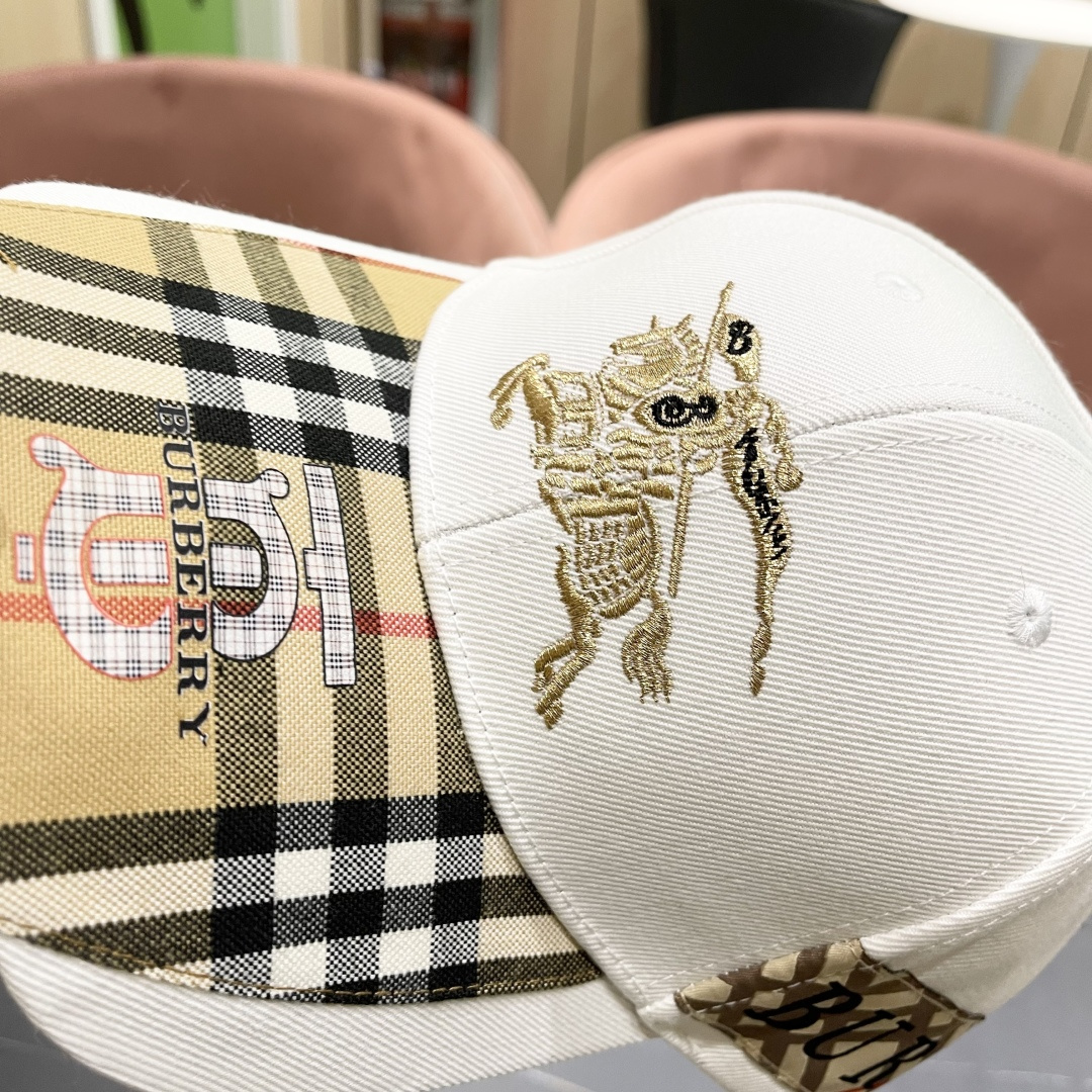 【巴宝莉BURBERRY】☄️2025官网同步上线🎊 韩版新款英伦风定制款11原单品质 男女通用棒球帽 