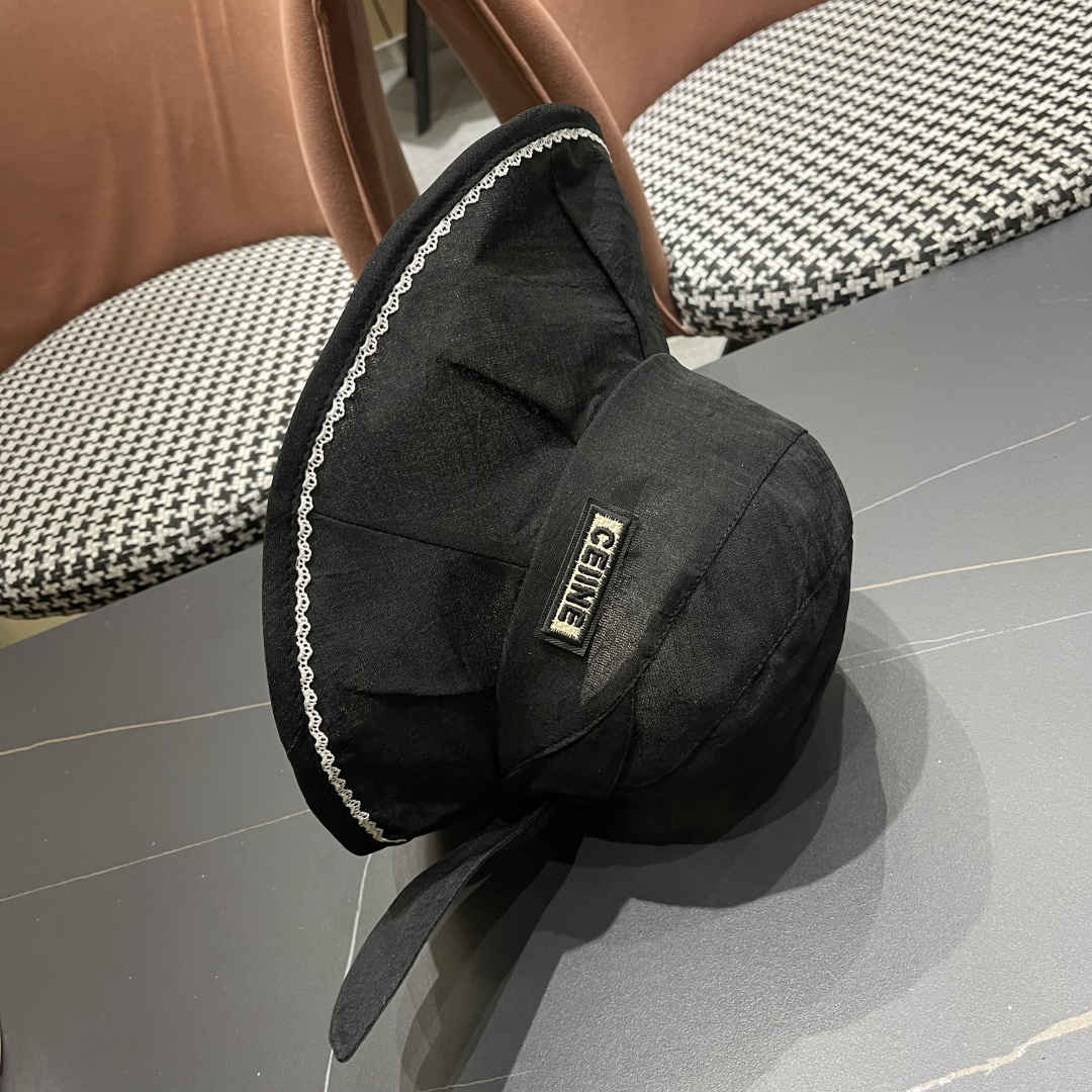 🆕 赛琳CELINE宽檐蝴蝶结渔夫帽女夏天防晒遮阳帽子沙滩太阳帽海边出游韩版百搭新