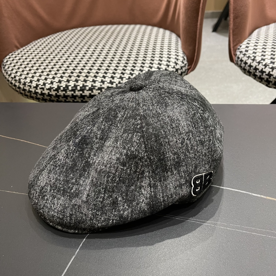  巴黎世家 2025新款韩版牛仔前进帽贝雷帽女春秋时尚百搭薄款
画家帽八角蓓蕾帽子