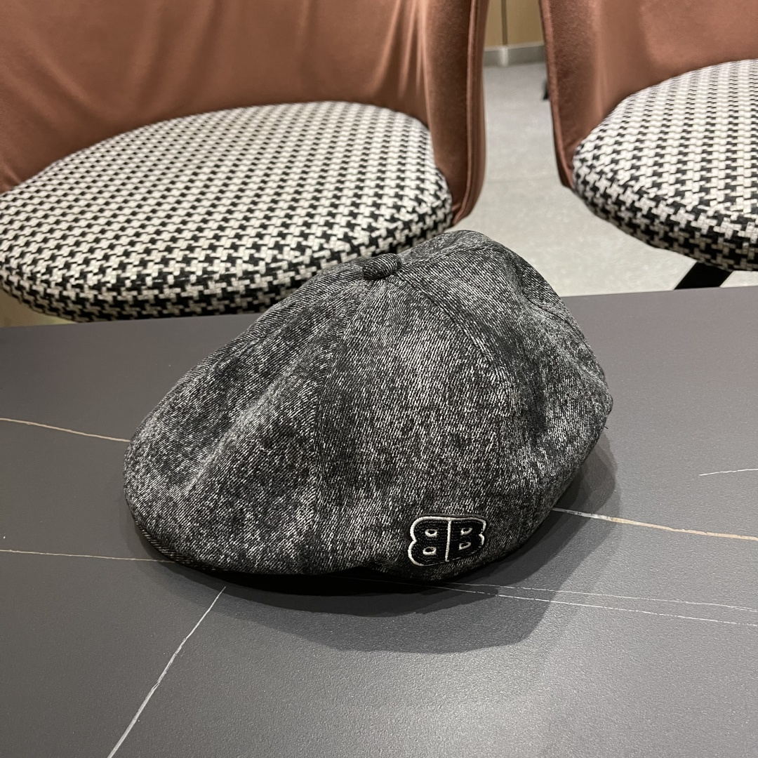  巴黎世家 2025新款韩版牛仔前进帽贝雷帽女春秋时尚百搭薄款
画家帽八角蓓蕾帽子