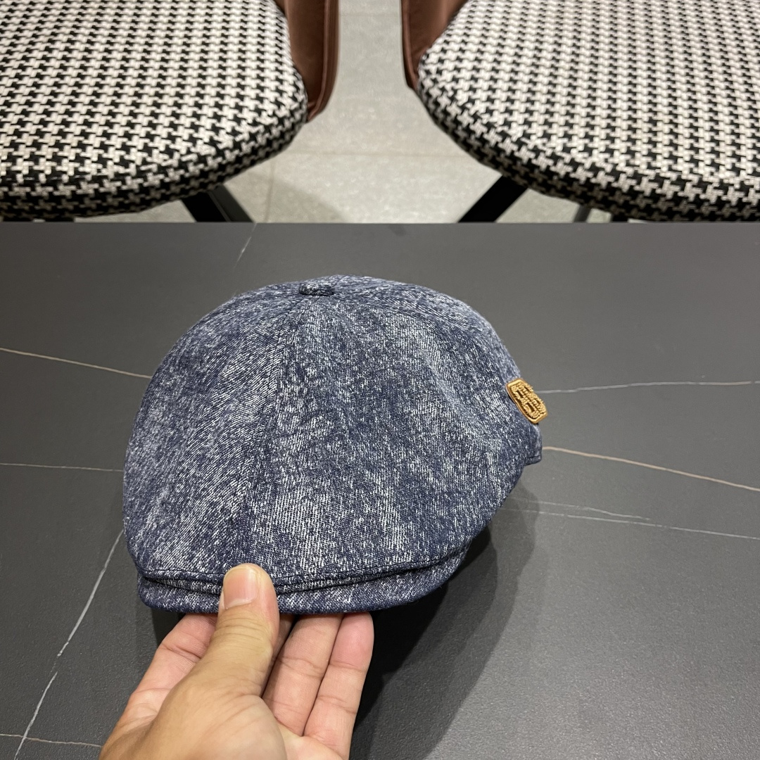  巴黎世家 2025新款韩版牛仔前进帽贝雷帽女春秋时尚百搭薄款
画家帽八角蓓蕾帽子