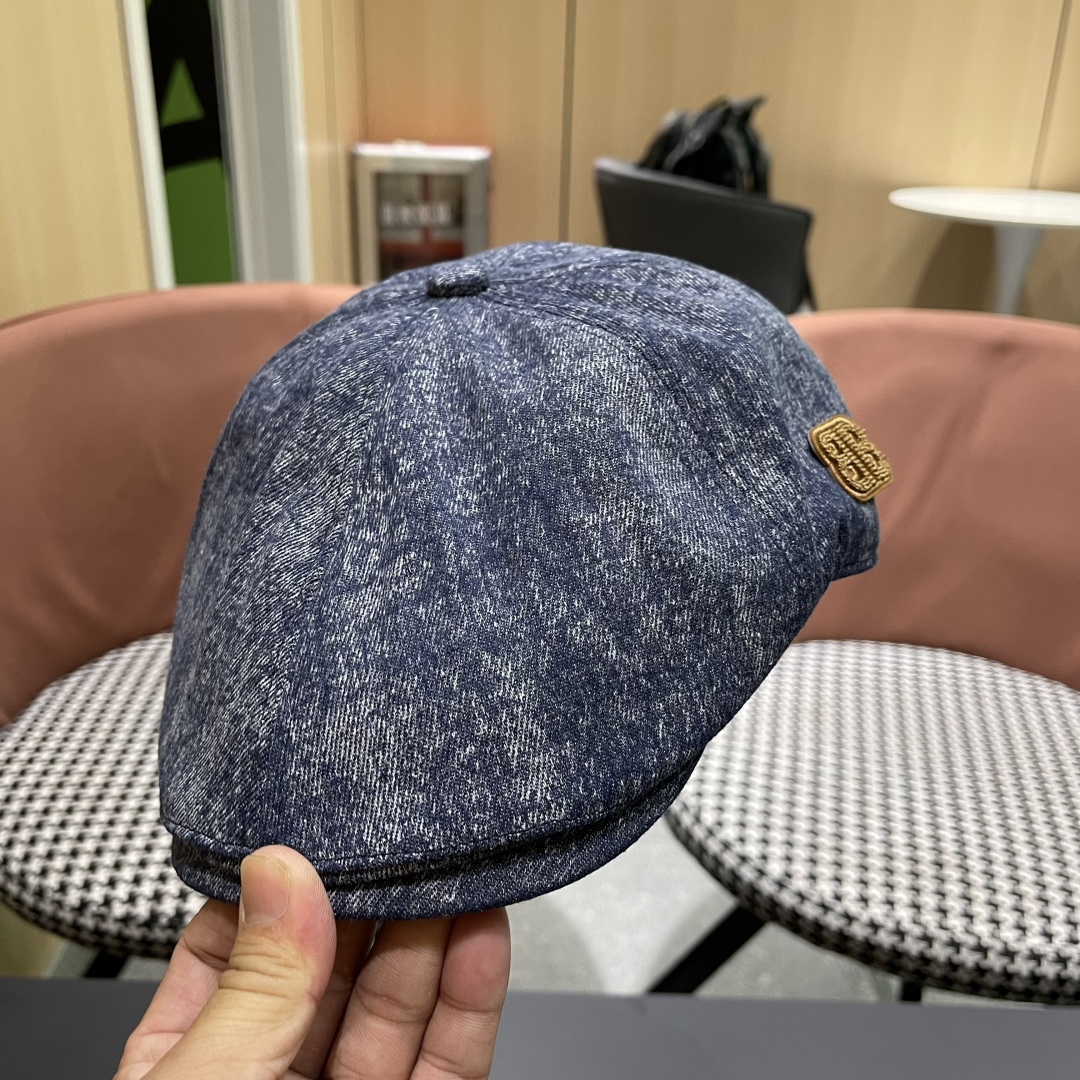  巴黎世家 2025新款韩版牛仔前进帽贝雷帽女春秋时尚百搭薄款
画家帽八角蓓蕾帽子