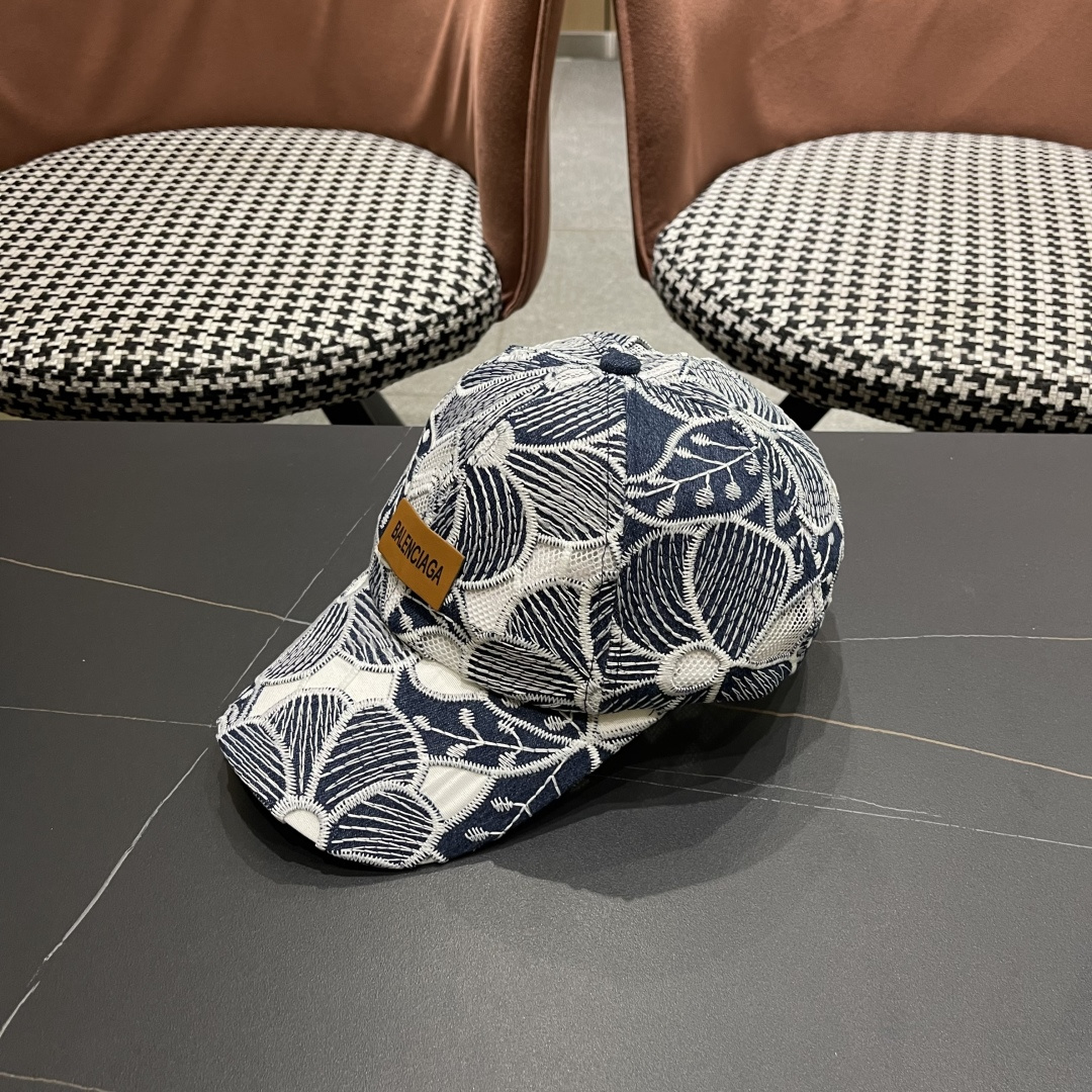  Balenciaga 巴黎世家2025新款镂空透气棒球帽简约时尚超级无敌帽子！