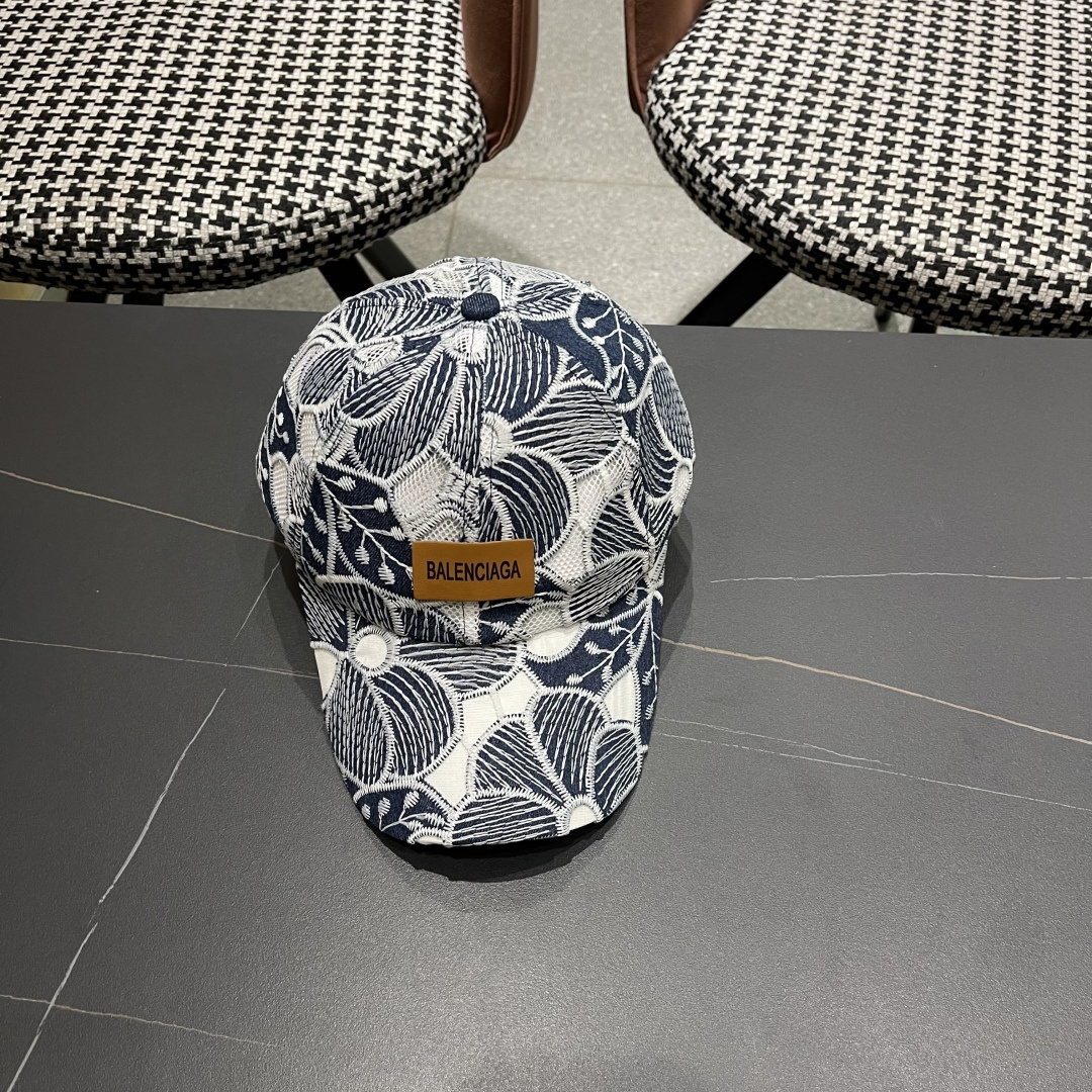  Balenciaga 巴黎世家2025新款镂空透气棒球帽简约时尚超级无敌帽子！