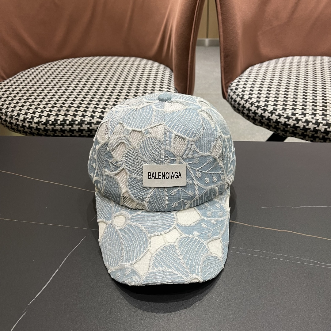  Balenciaga 巴黎世家2025新款镂空透气棒球帽简约时尚超级无敌帽子！