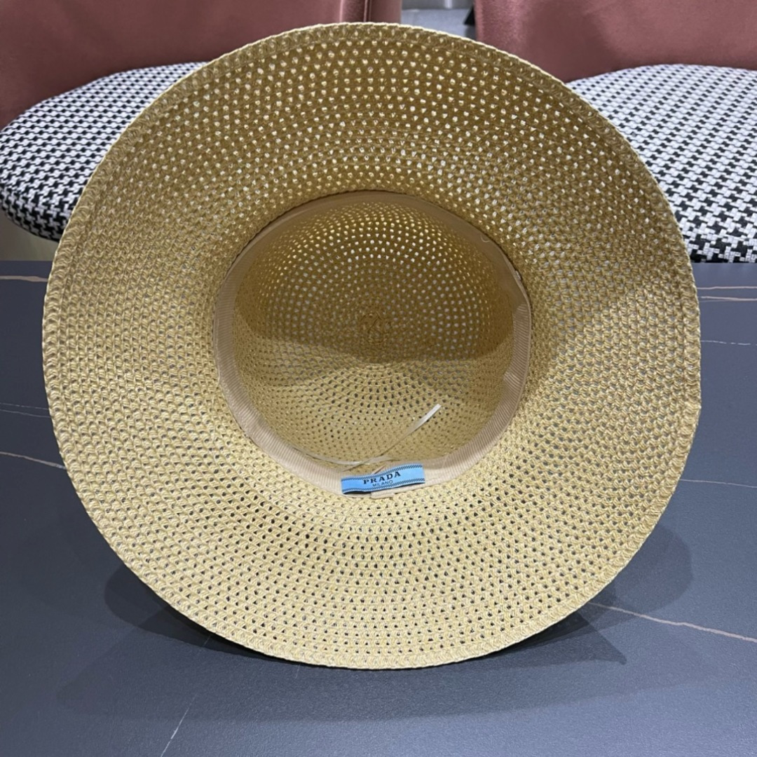  【PRADA普拉达】2025新款草帽，出街必备超好搭配，赶紧入手！