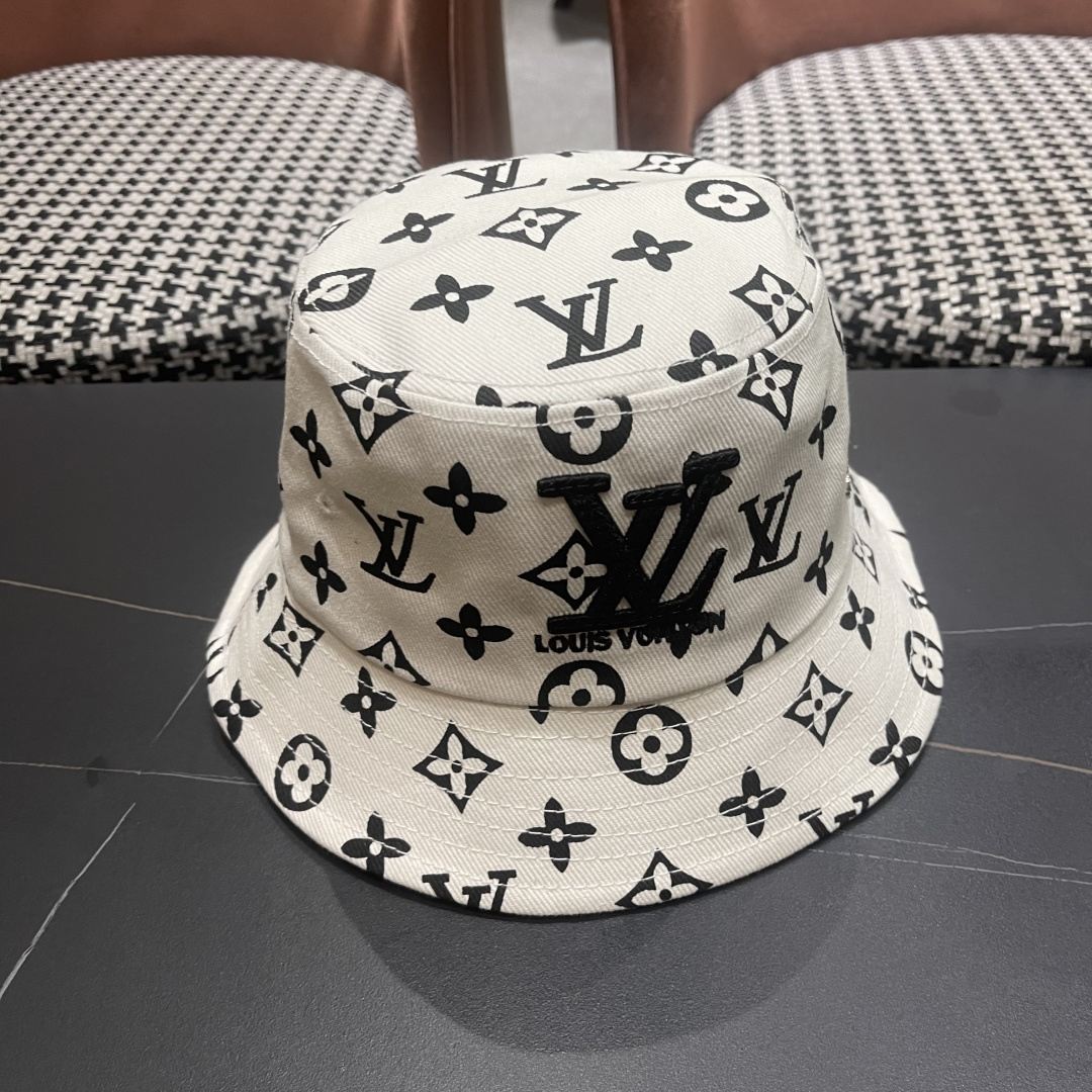  上新！路易威登 LouisVuitton 😍新款LV渔夫帽，重工打造♥️高端大气，百搭款🤗男女通用