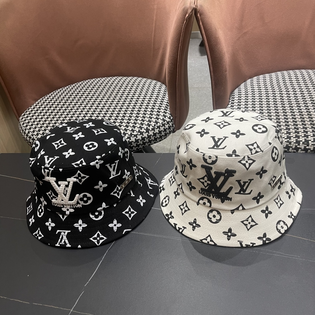  上新！路易威登 LouisVuitton 😍新款LV渔夫帽，重工打造♥️高端大气，百搭款🤗男女通用