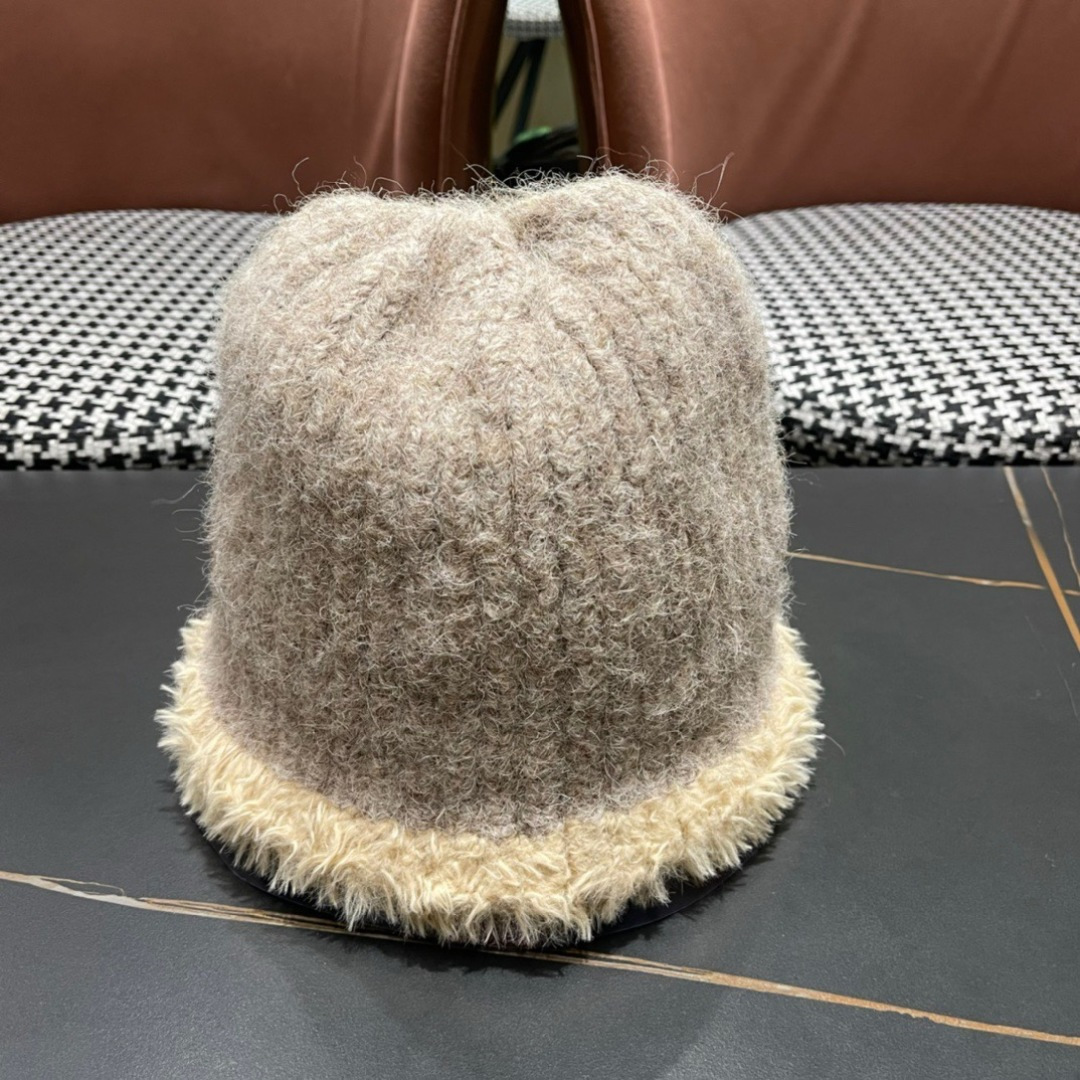  Chanel 香奈儿2025冬款针织毛线渔夫帽女秋冬季保暖显脸小护耳毛线帽针织渔夫帽