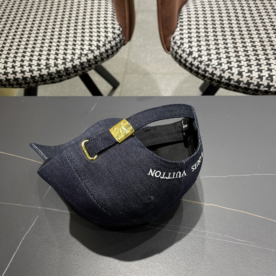  LV(路易威登)新款原单棒球帽，LV刺绣，专柜11开模订制，原版帆布面料+头层牛皮，精细刺绣！质量超赞