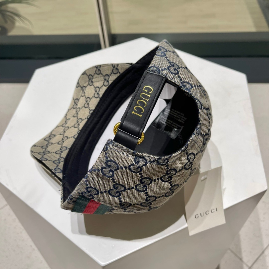  【GUCCI古奇】2025专柜新款简约刺绣款棒球帽，很潮！休闲运动款，经典制作，超级好搭衣服！