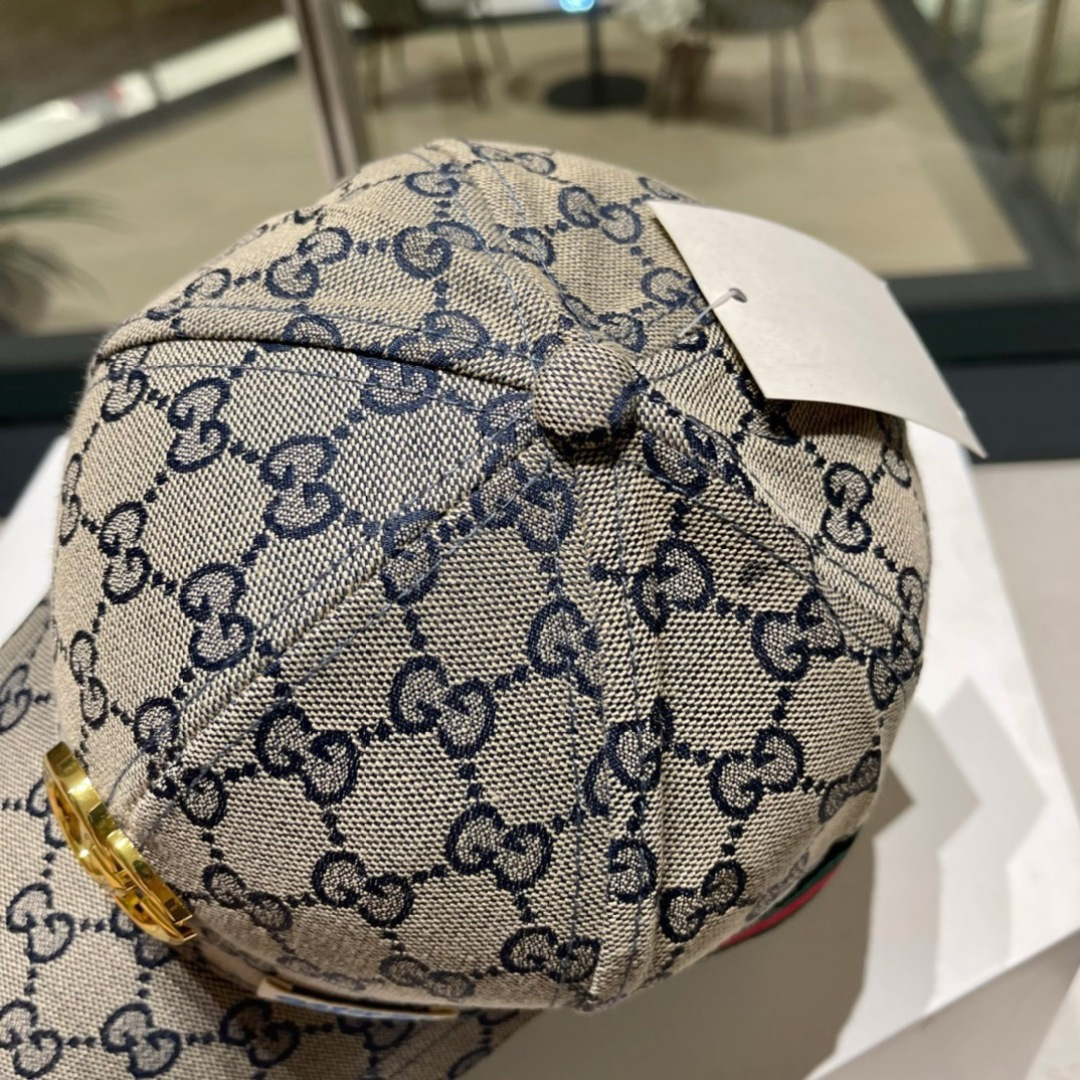  【GUCCI古奇】2025专柜新款简约刺绣款棒球帽，很潮！休闲运动款，经典制作，超级好搭衣服！