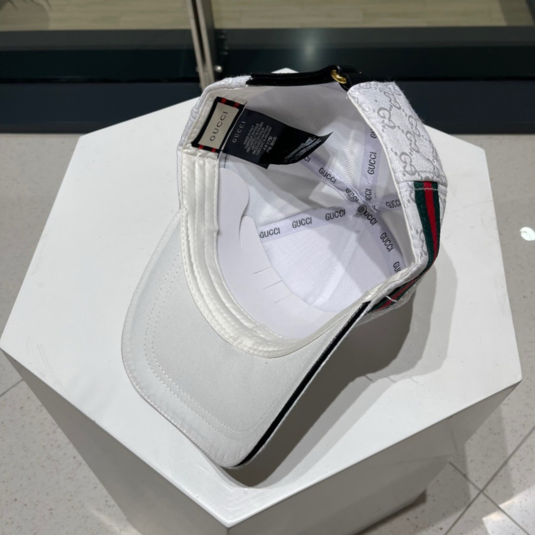  【GUCCI古奇】2025专柜新款简约刺绣款棒球帽，很潮！休闲运动款，经典制作，超级好搭衣服！