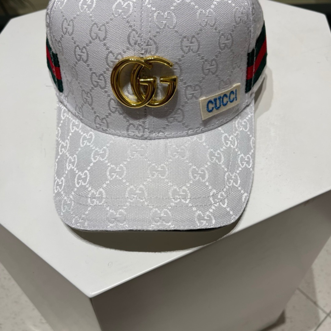  【GUCCI古奇】2025专柜新款简约刺绣款棒球帽，很潮！休闲运动款，经典制作，超级好搭衣服！