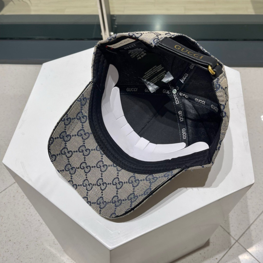  【GUCCI古奇】2025专柜新款简约刺绣款棒球帽，很潮！休闲运动款，经典制作，超级好搭衣服！