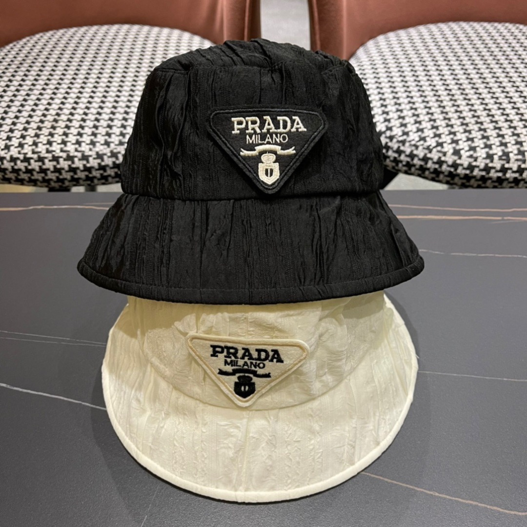 【PRADA普拉达】2025最新遮阳渔夫帽，日常款超好搭配