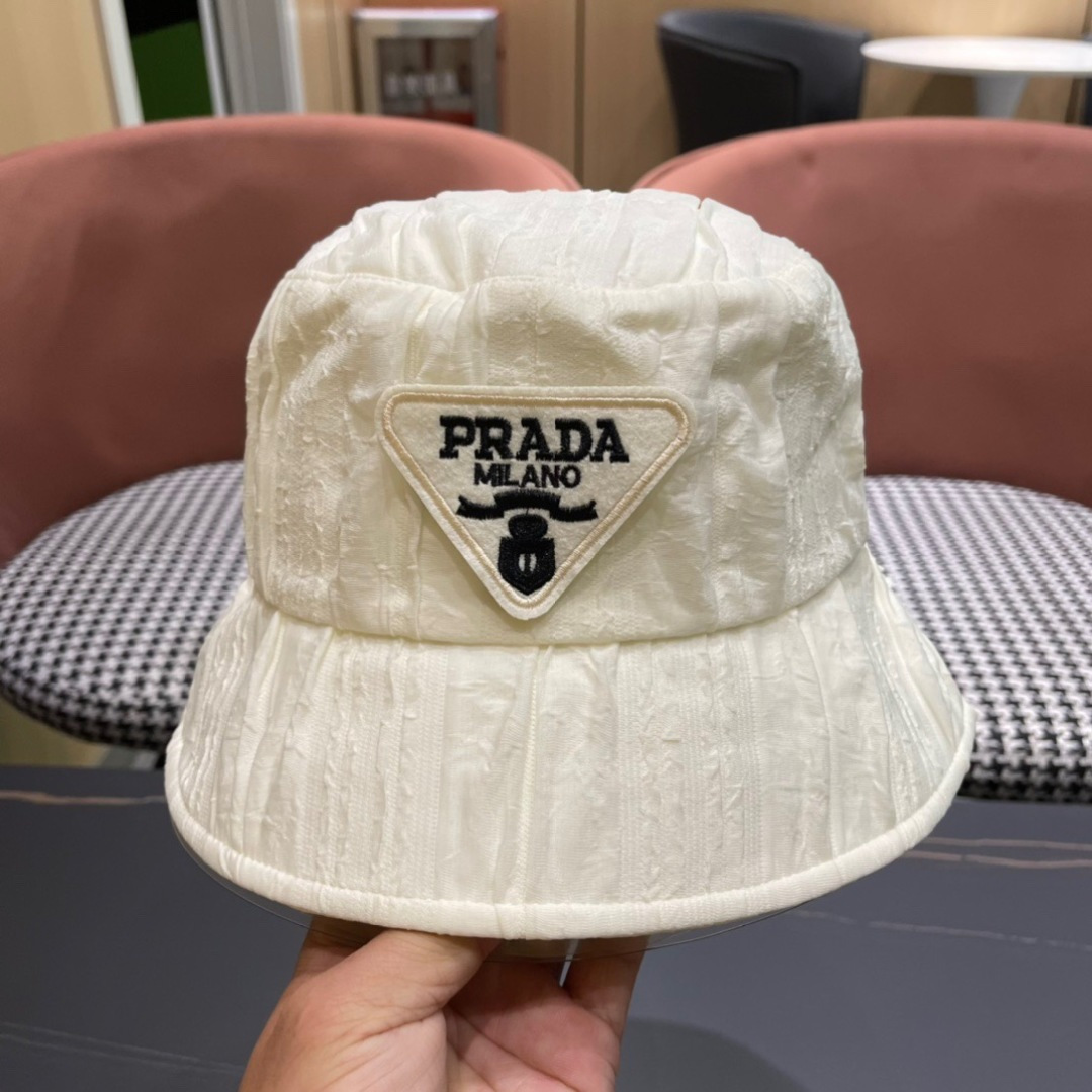 【PRADA普拉达】2025最新遮阳渔夫帽，日常款超好搭配