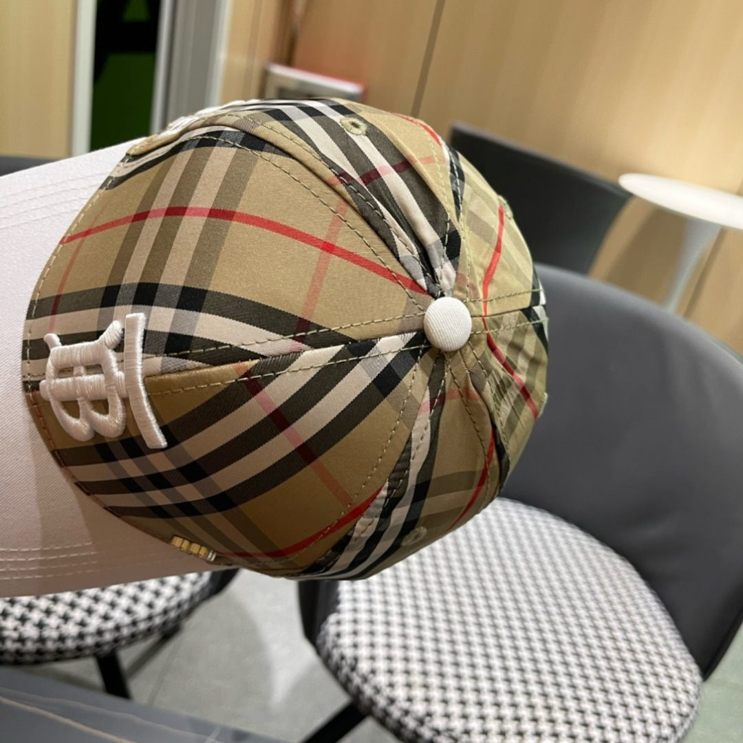 【巴宝莉BURBERRY】🌸官网同步上线🎊 韩版新款英伦风定制款11原单品质 男女通用棒球帽 美邦工艺棉