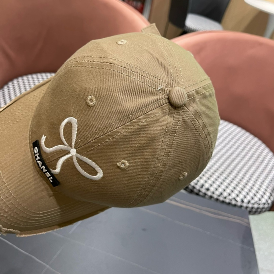  香奈儿CHANEL 新品蝴蝶结棒球帽，小香经典简约，时尚休闲设计