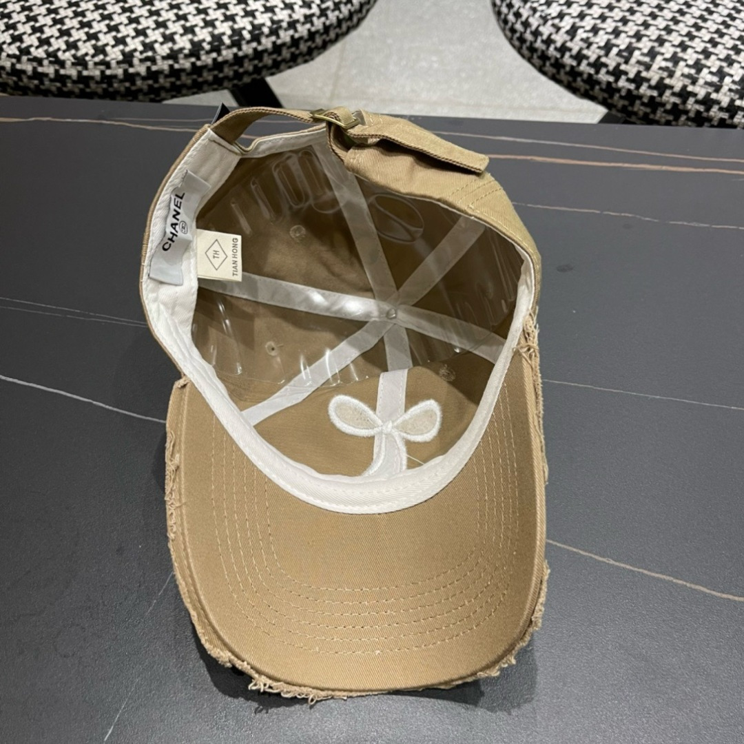  香奈儿CHANEL 新品蝴蝶结棒球帽，小香经典简约，时尚休闲设计