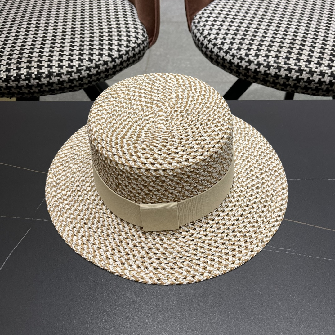  芬迪fendl 2025新款草帽休闲沙滩度假太阳草帽出街旅游必备