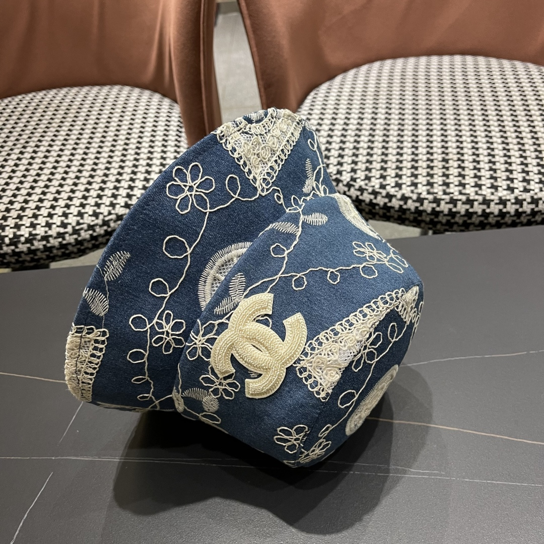  香奈儿2025潮流渔夫帽女春夏季新款绣花小沿显瘦韩版
酷炫青年街头男女帽子