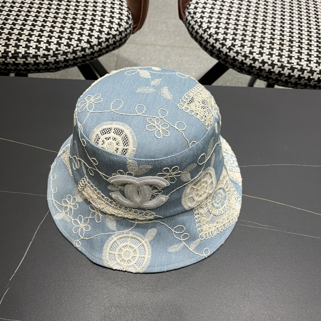  香奈儿2025潮流渔夫帽女春夏季新款绣花小沿显瘦韩版
酷炫青年街头男女帽子