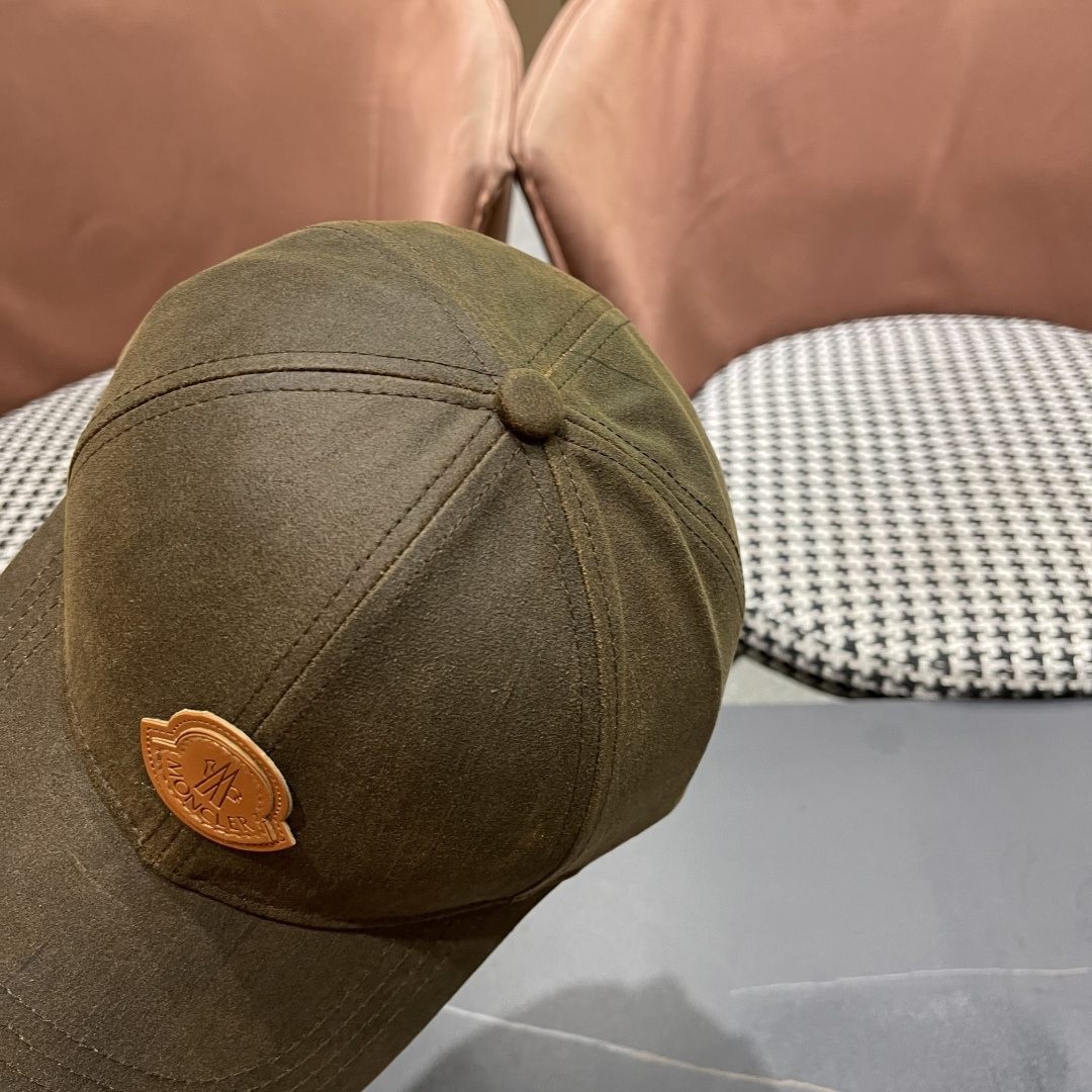  蒙口MONCLER新款棒球帽，时尚炸街单品，风格很OK，网红.时尚博主的最爱！高品质舒适透气，