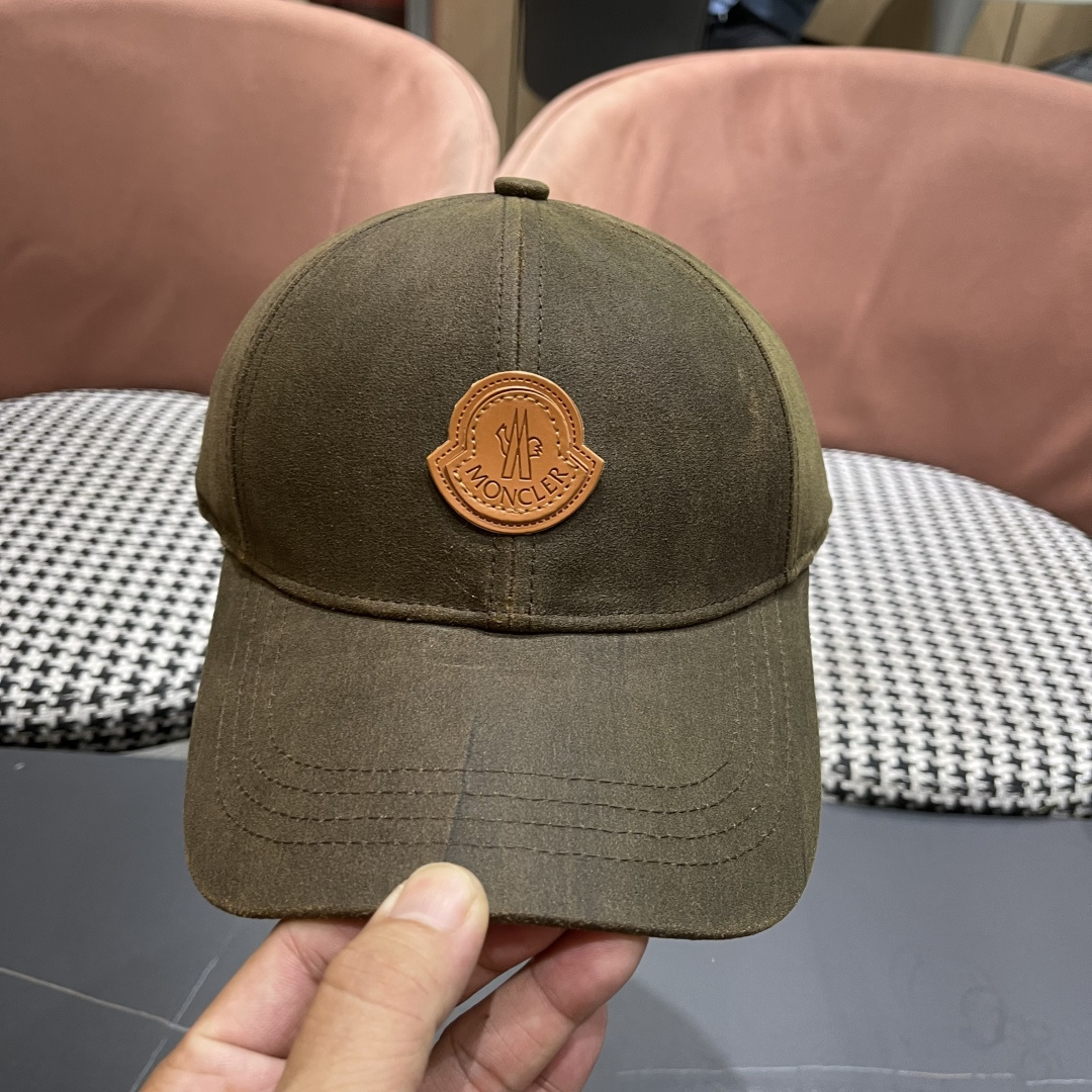  蒙口MONCLER新款棒球帽，时尚炸街单品，风格很OK，网红.时尚博主的最爱！高品质舒适透气，