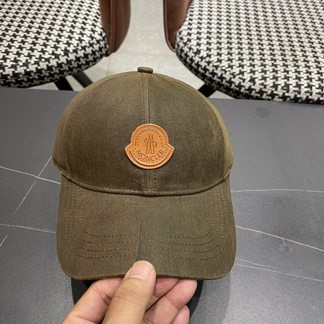  蒙口MONCLER新款棒球帽，时尚炸街单品，风格很OK，网红.时尚博主的最爱！高品质舒适透气，