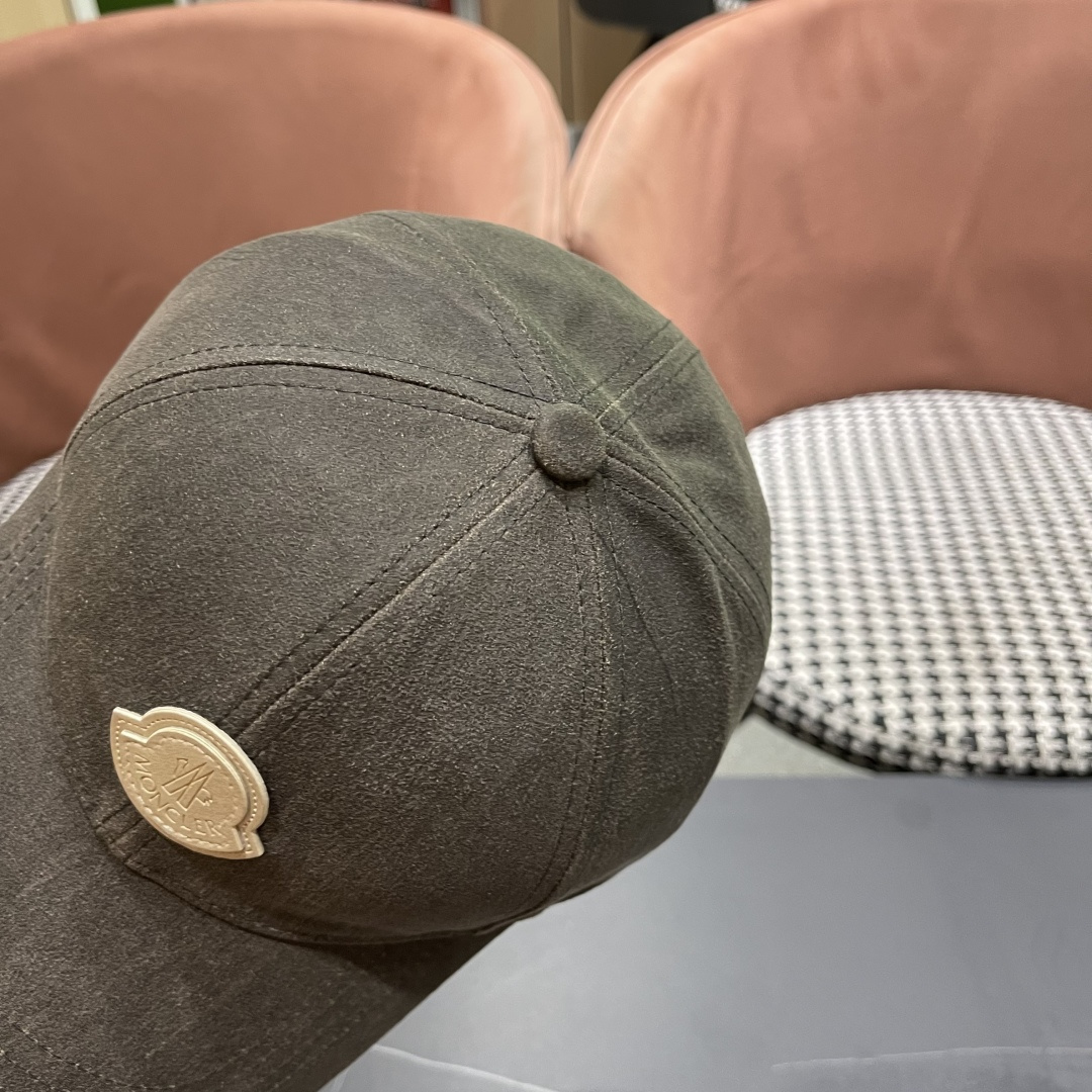 蒙口MONCLER新款棒球帽，时尚炸街单品，风格很OK，网红.时尚博主的最爱！高品质舒适透气，