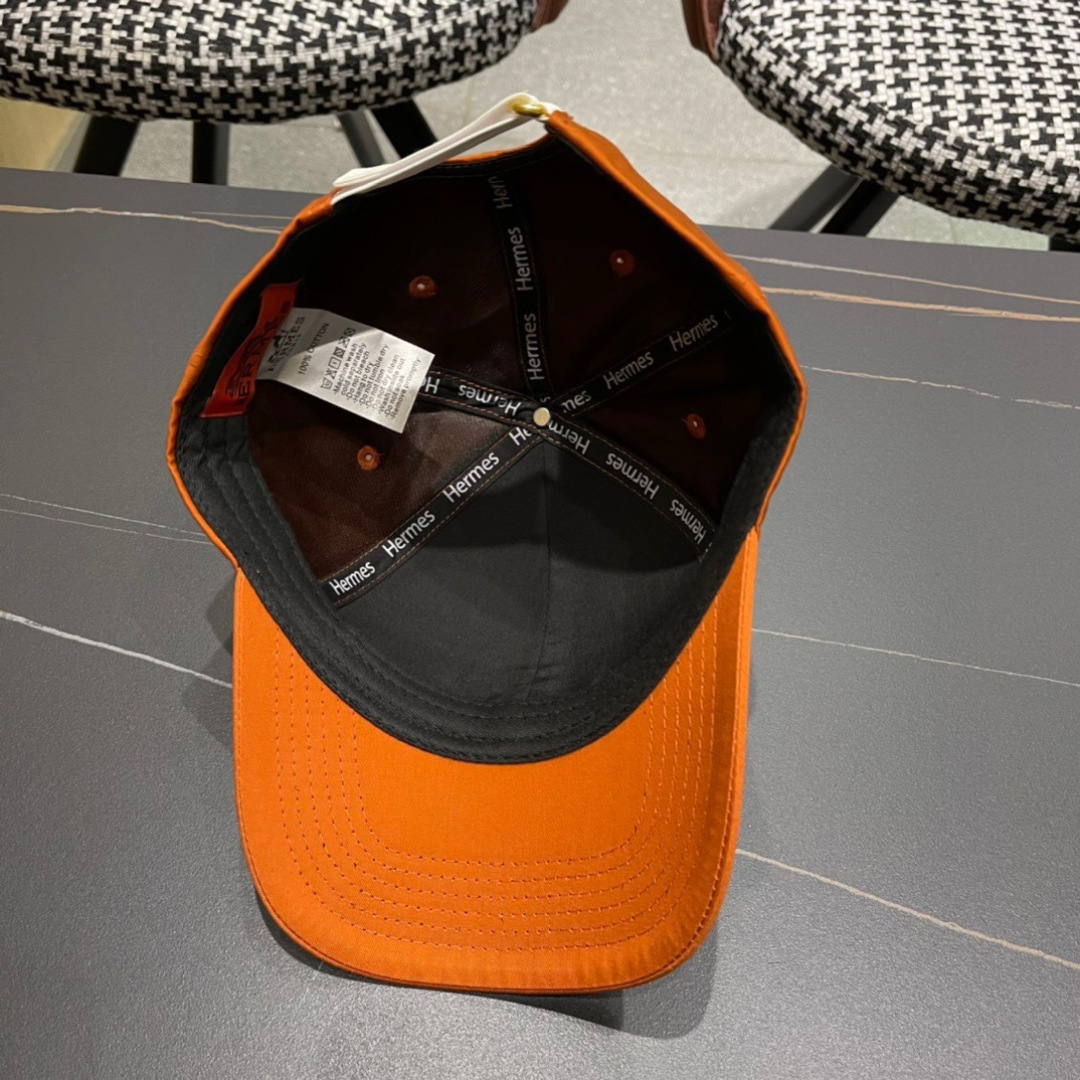  HERMÈS (爱马仕)原单棒球帽，经典H，正品开模订制做工细致，时尚帅气质量超赞！