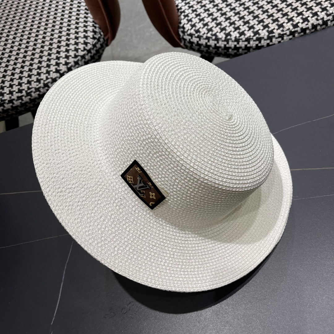 【LV路易威登】2025新款沙滩遮阳度假风礼帽，草帽，旅行必备，超好搭配，赶紧入手！