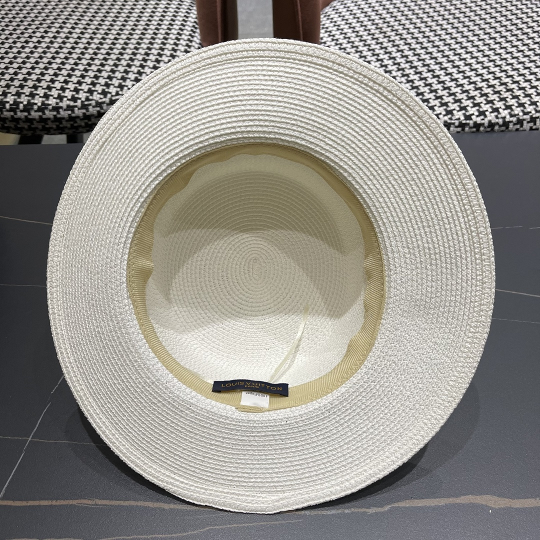 【LV路易威登】2025新款沙滩遮阳度假风礼帽，草帽，旅行必备，超好搭配，赶紧入手！