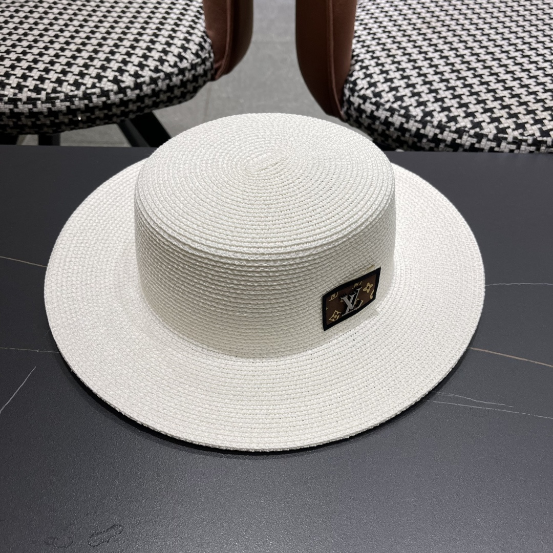 【LV路易威登】2025新款沙滩遮阳度假风礼帽，草帽，旅行必备，超好搭配，赶紧入手！