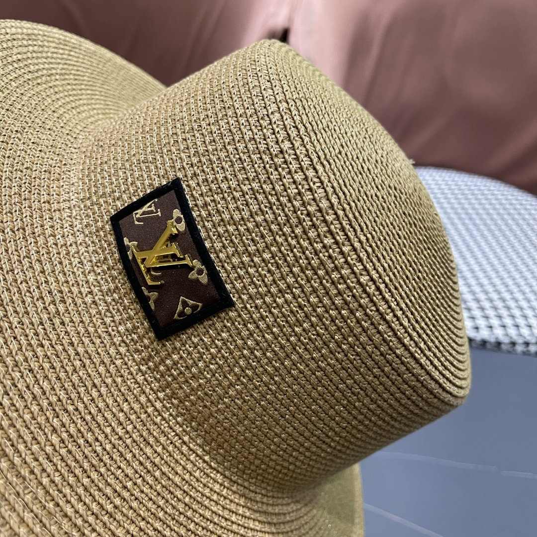 【LV路易威登】2025新款沙滩遮阳度假风礼帽，草帽，旅行必备，超好搭配，赶紧入手！