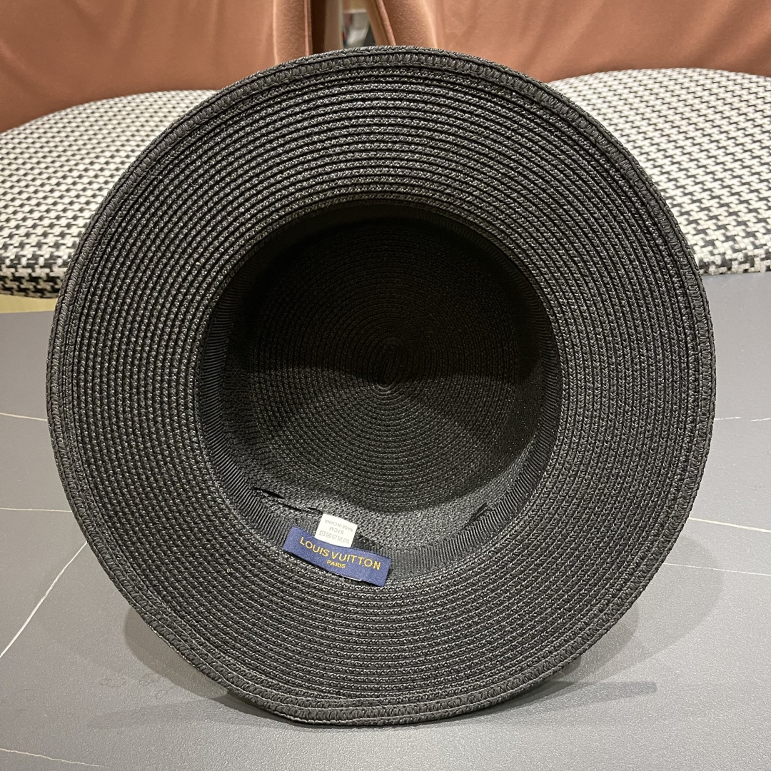 【LV路易威登】2025新款沙滩遮阳度假风礼帽，草帽，旅行必备，超好搭配，赶紧入手！