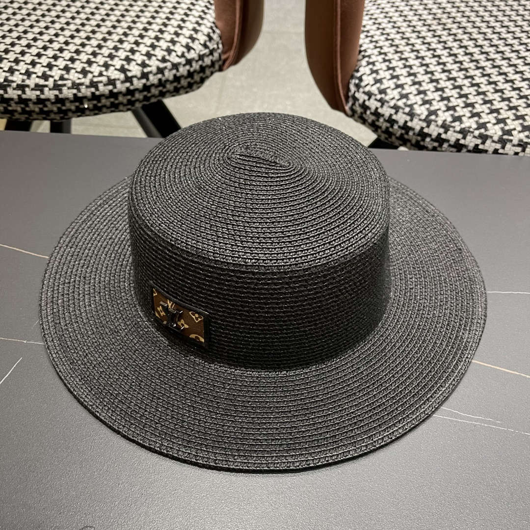 【LV路易威登】2025新款沙滩遮阳度假风礼帽，草帽，旅行必备，超好搭配，赶紧入手！