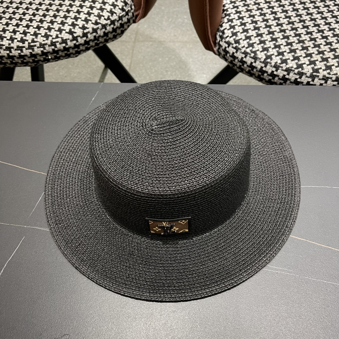 【LV路易威登】2025新款沙滩遮阳度假风礼帽，草帽，旅行必备，超好搭配，赶紧入手！