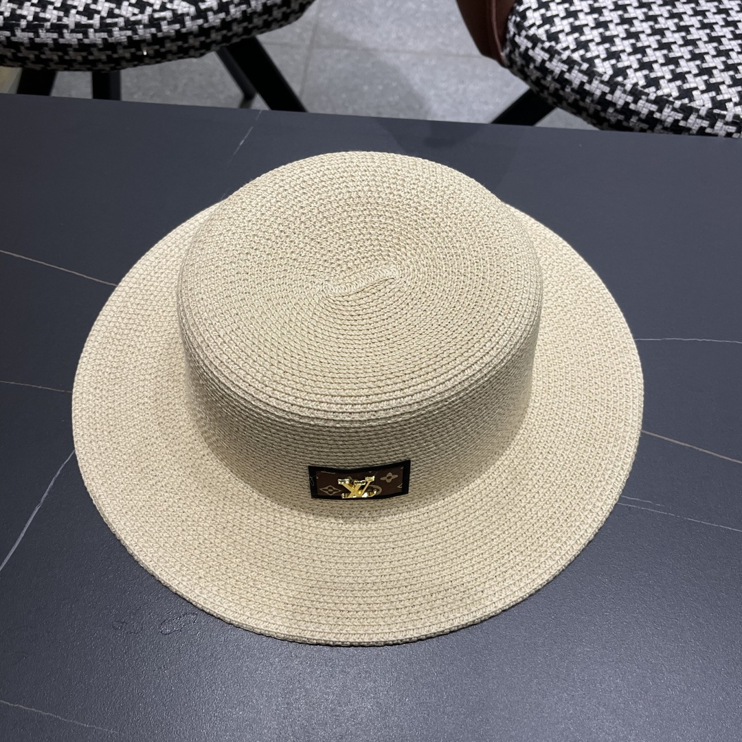 【LV路易威登】2025新款沙滩遮阳度假风礼帽，草帽，旅行必备，超好搭配，赶紧入手！