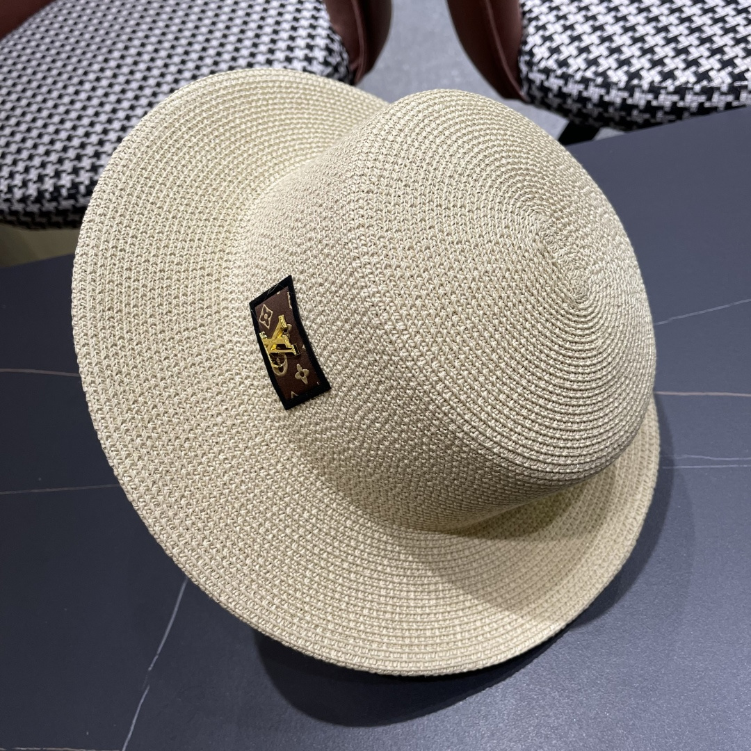 【LV路易威登】2025新款沙滩遮阳度假风礼帽，草帽，旅行必备，超好搭配，赶紧入手！